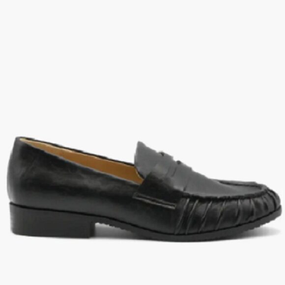 Adrienne Vittadini Ramona Womens Black Penny Loafer Slip-On Shoes Size 7.5 NWBX - Picture 2 of 8